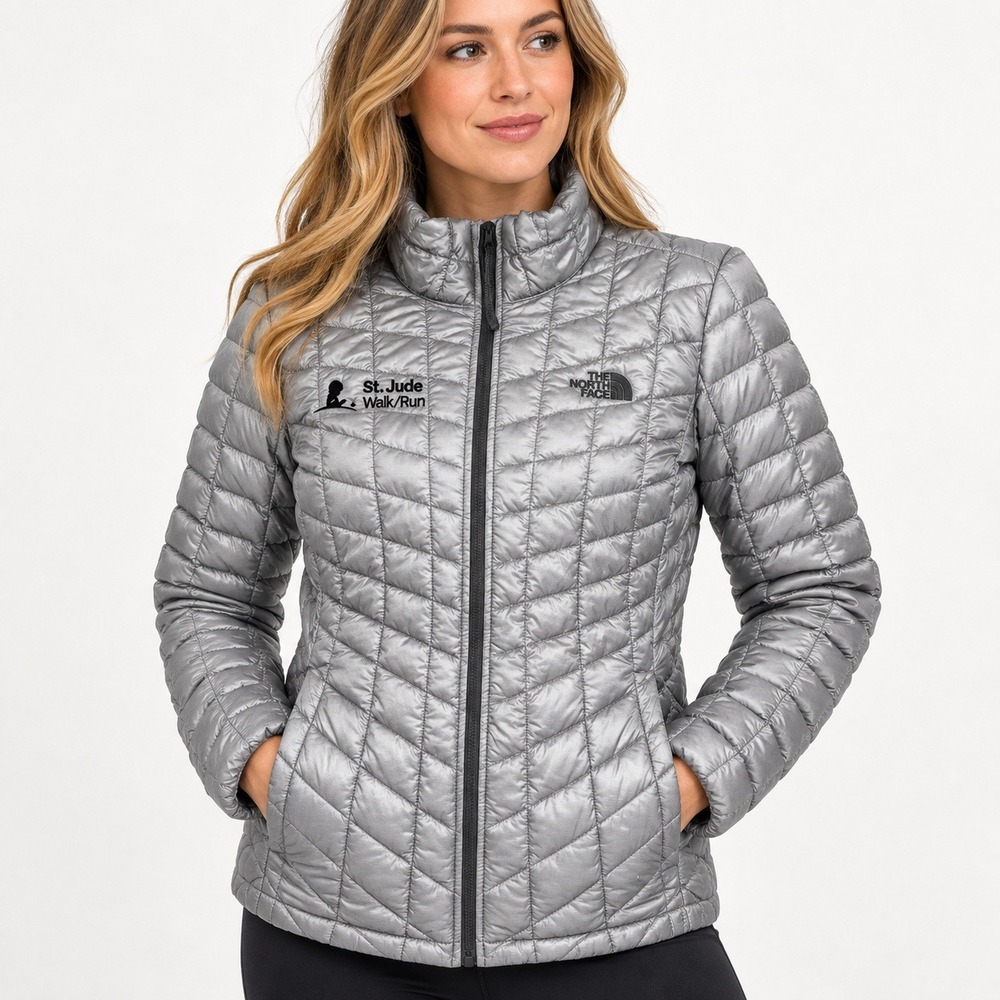 The North Face Womens Thermoball Eco Puffer Jacket Silver Grey St Jude Medium